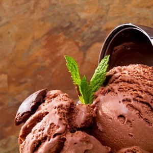 Итальянское шоколадное мороженое (Gelato).