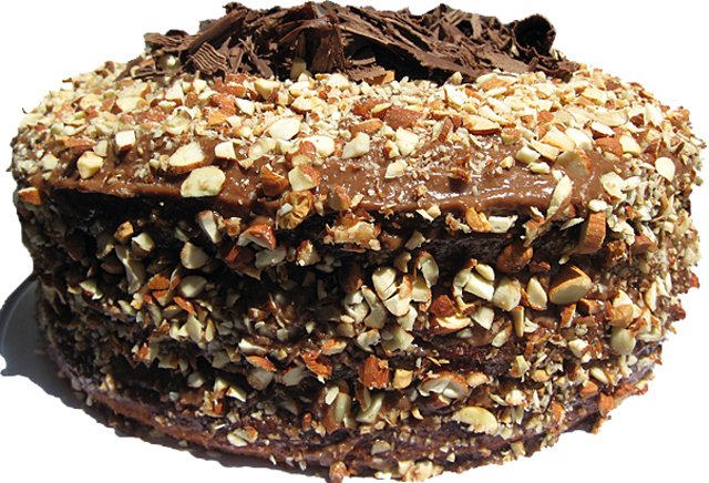 5050 Ореховый торт из песочного теста с шоколадно-сливочным кремом