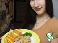 Рецепт Курочка «Капрезе» с рисом и овощами