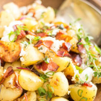 13918 Рецепт Теплый картофельный салат с беконом панграттато