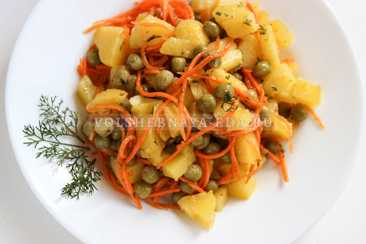 kartofelny salat s korejskoj morkovkoj 9